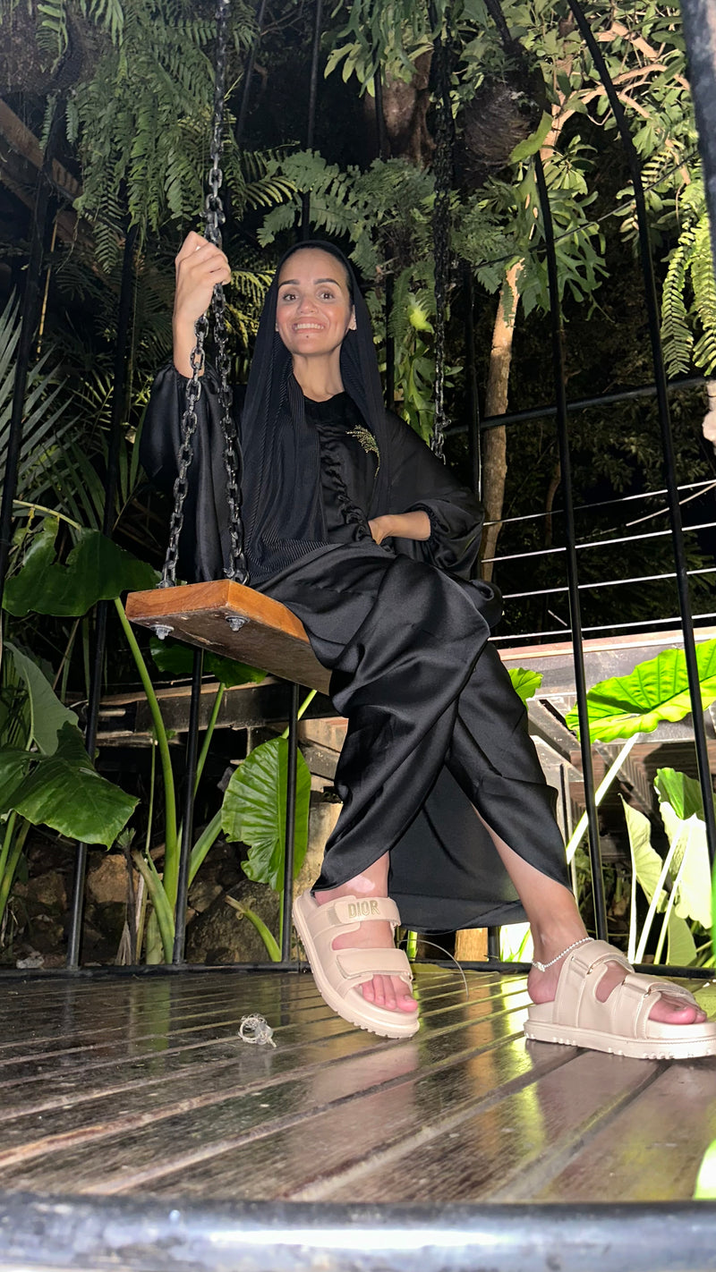 KATA palm tree kaftan
