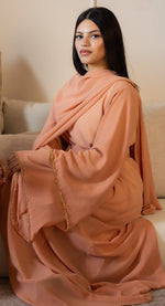 HIBA abaya layered sleeve