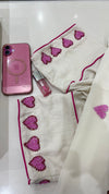 Pink  heart abaya 💗
