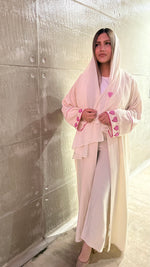 Pink  heart abaya 💗
