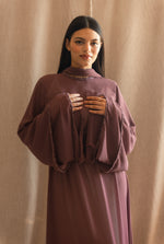 HIBA abaya layered sleeve