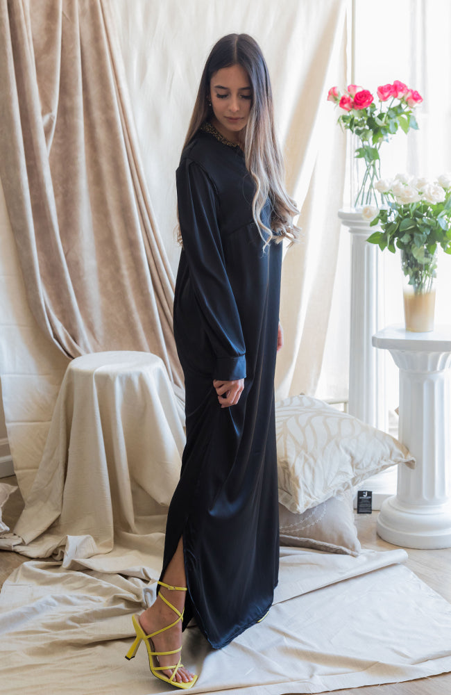 Maroccan Sleek Dress Beaded